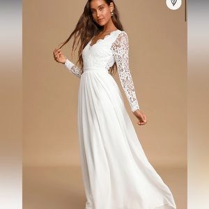 White Lace Lulus Dress